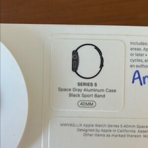 Apple Watch Series 5 - Space Gray with Black Band